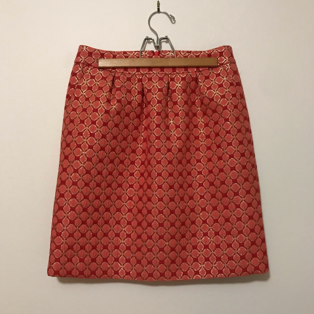 Anthropologie Halogen Metallic Skirt